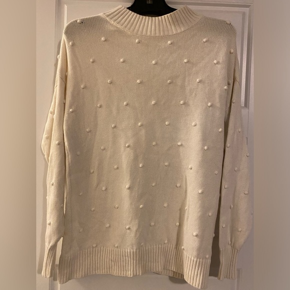 Style&Co pull over small cream sweater - Picture 3 of 5